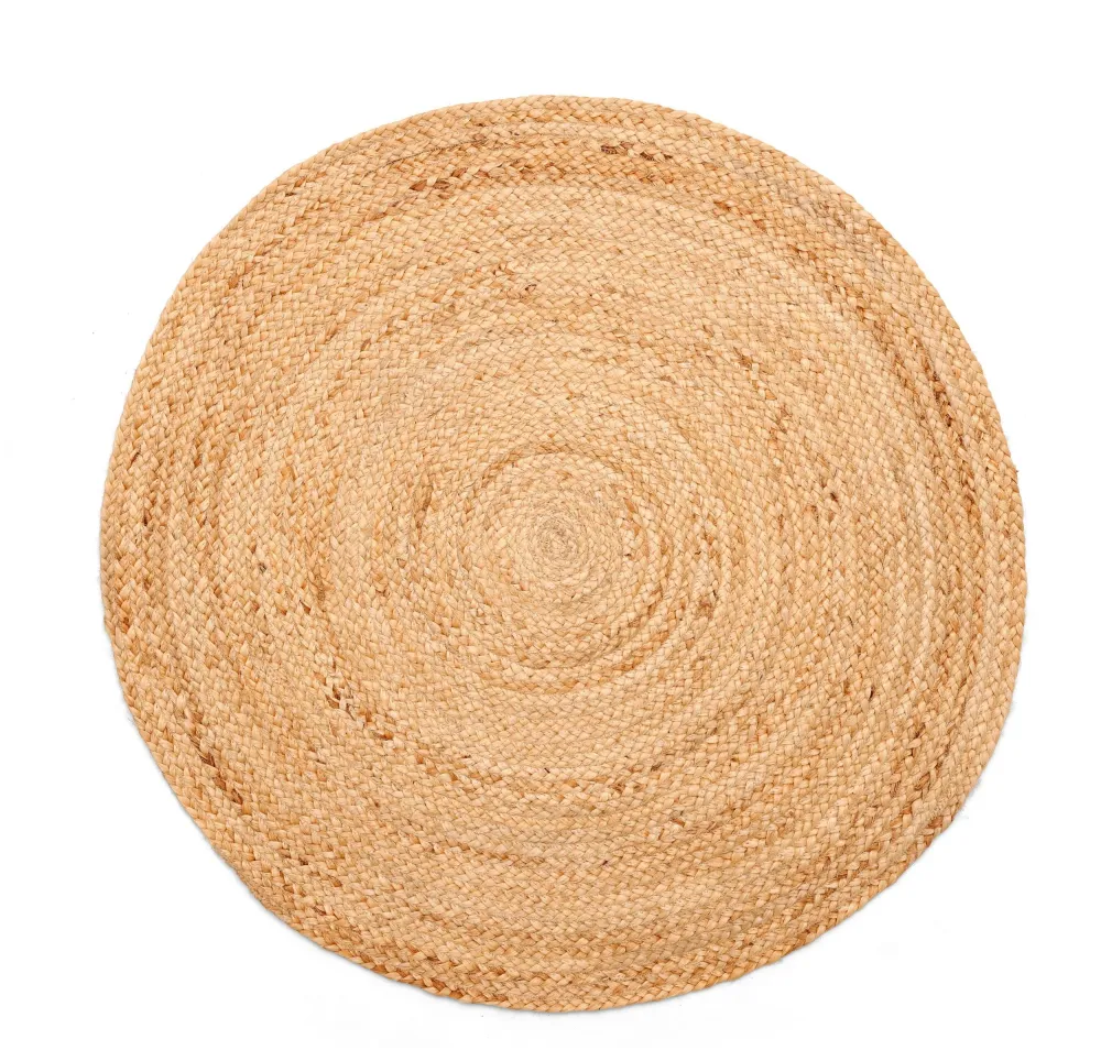 Covor rotund »Lola Collection« impletit din iuta naturala, 120 cm diametru
