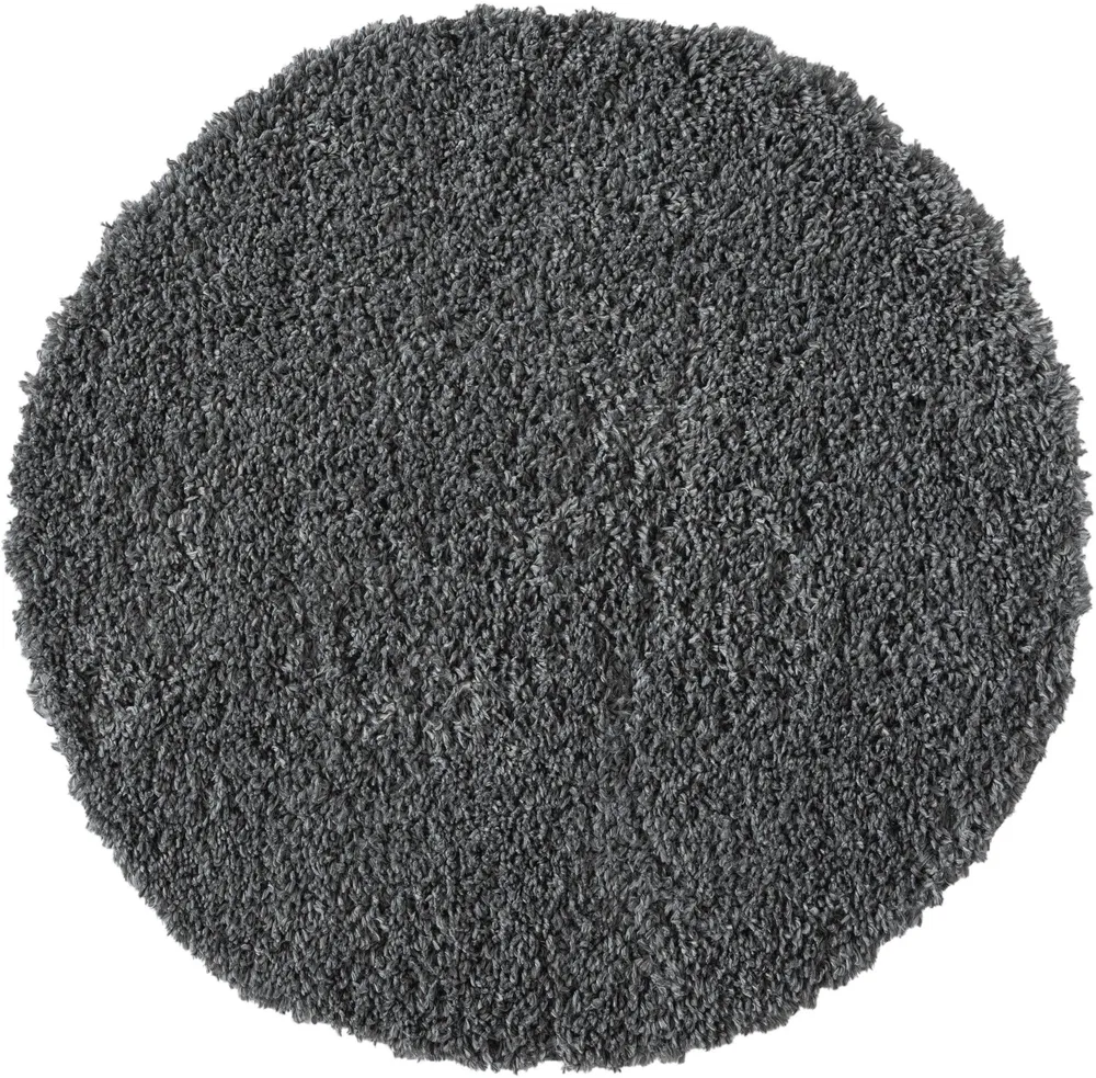 Covor rotund »My Shaggy« foarte pufos, gri, 100 cm diametru