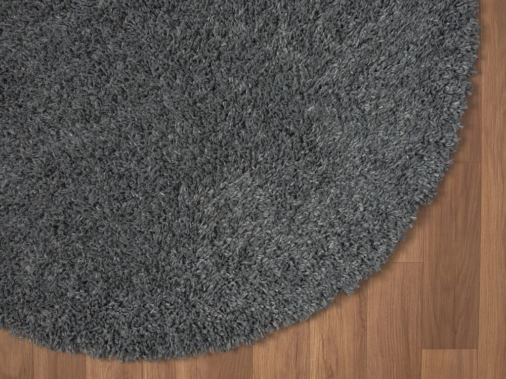 Covor rotund »My Shaggy« foarte pufos, gri, 100 cm diametru
