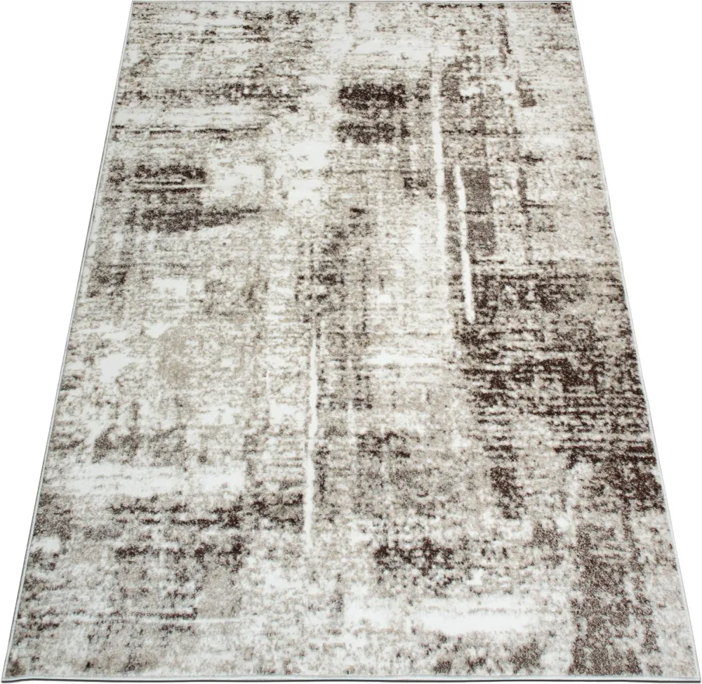 Covor Salsa cu aspect vintage maro, model modern 160x230 cm