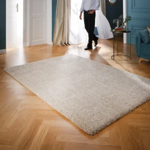 Covor Shaggy ROMA foarte moale si pufos crem 200x200 cm
