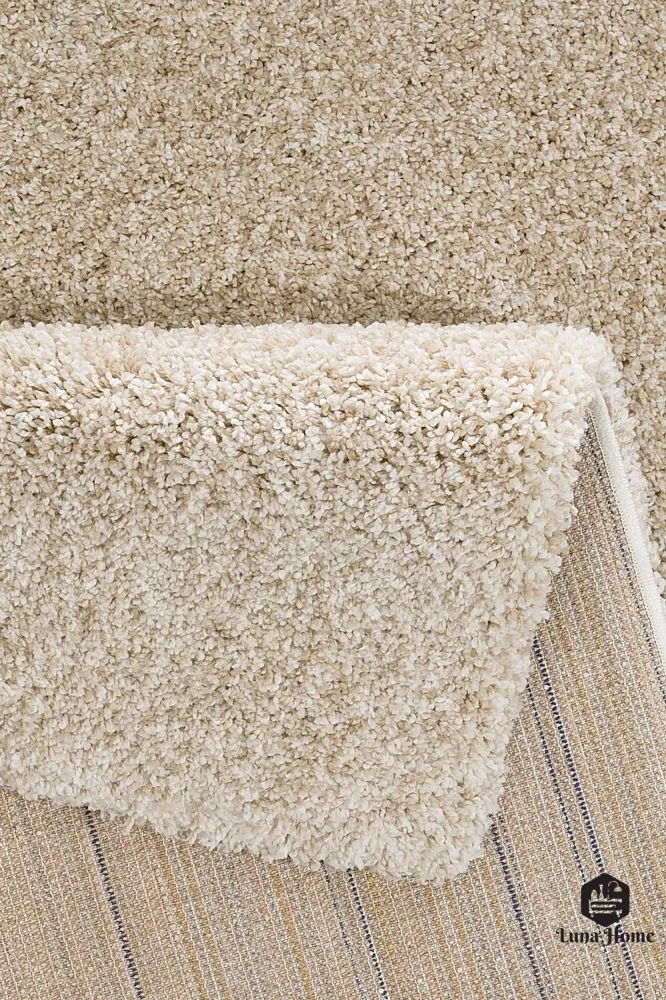Covor Shaggy ROMA foarte moale si pufos crem 200x200 cm