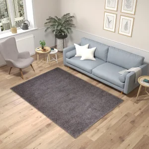 Covor »Shaggy Soft« cu fir lung pufos, culoare gri piatra 200x200 cm