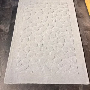 Covor »Stone Super« din lână pură albastru-gri 120x180 cm
