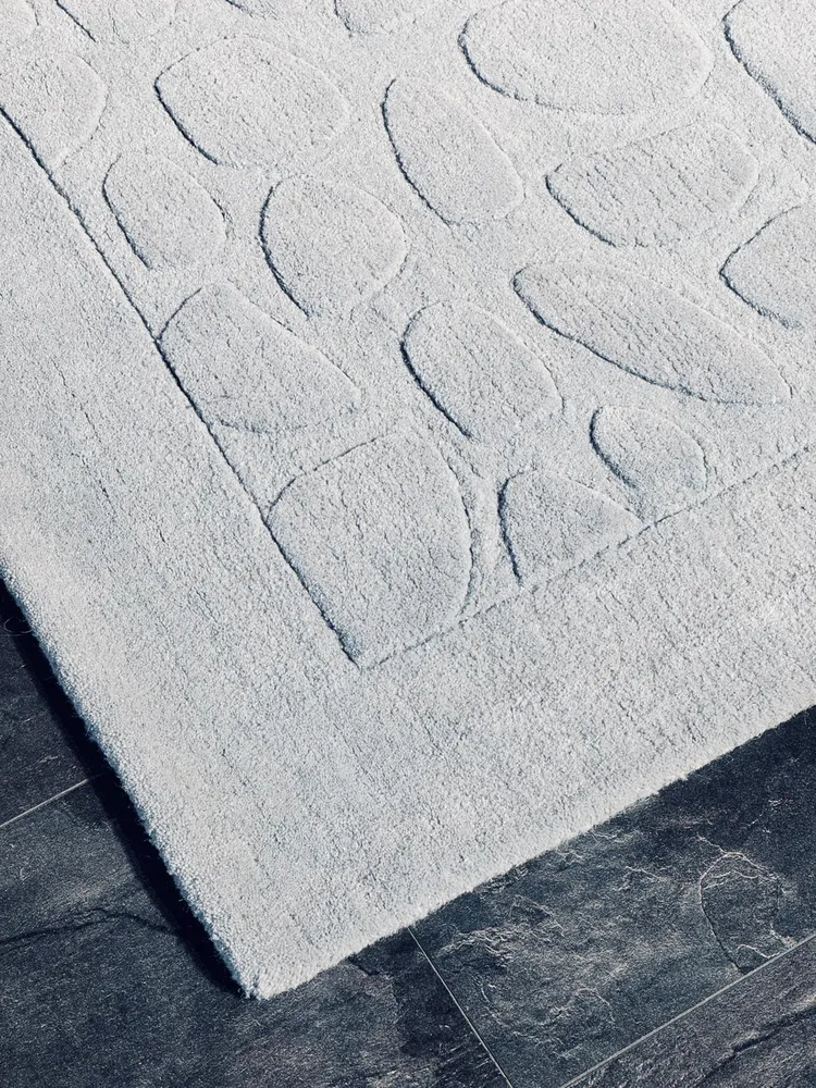 Covor »Stone Super« din lână pură albastru-gri 120x180 cm