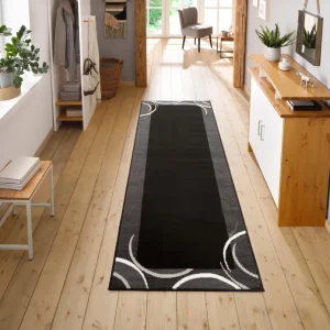Covor traversă Noah My Home, cu fire scurte antracit, 70x230 cm