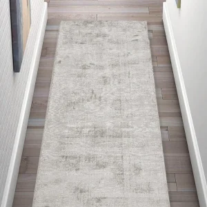 Covor traversă »Shirley« din viscoza cu aspect matasos, gri 67x230 cm