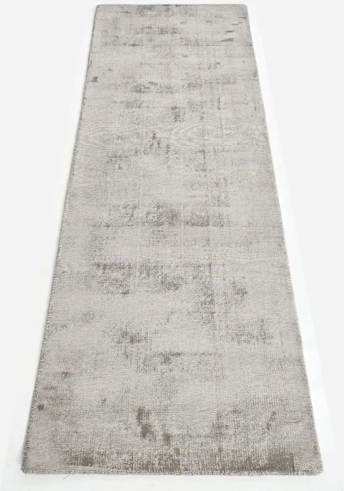 Covor traversă »Shirley« din viscoza cu aspect matasos, gri 67x230 cm