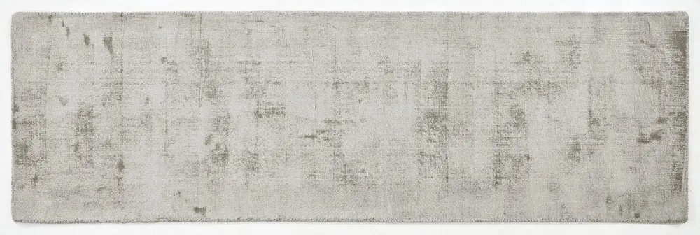 Covor traversă »Shirley« din viscoza cu aspect matasos, gri 67x230 cm