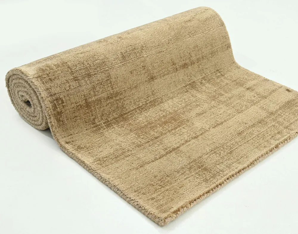 Covor traversă »Shirley« din viscoza cu aspect matasos, bej 67x230 cm