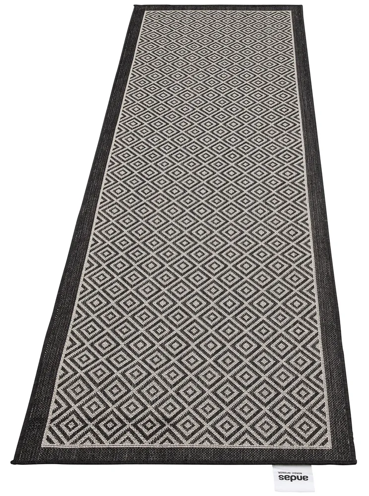 Covor traversa »Aliza« pentru interior si exterior, gri 67x230 cm