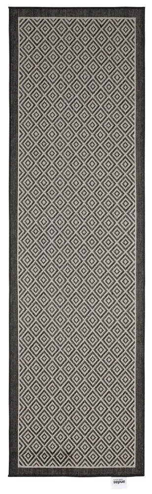 Covor traversa »Aliza« pentru interior si exterior, gri 67x230 cm
