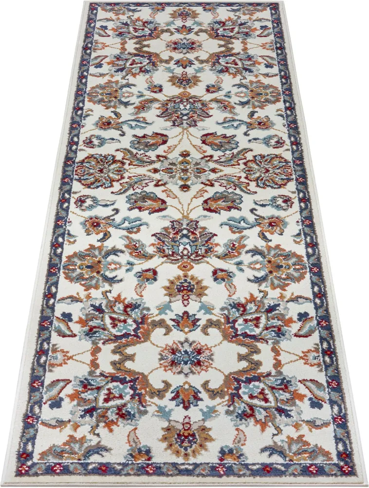 Covor traversa »Caracci« cu design oriental crem, fire scurte, 80x240 cm