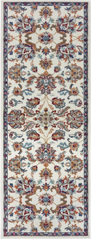Covor traversa »Caracci« cu design oriental crem, fire scurte, 80x240 cm