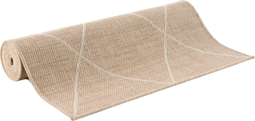 Covor traversa »Florenz« potrivit si pentru exterior, crem, 90x250 cm