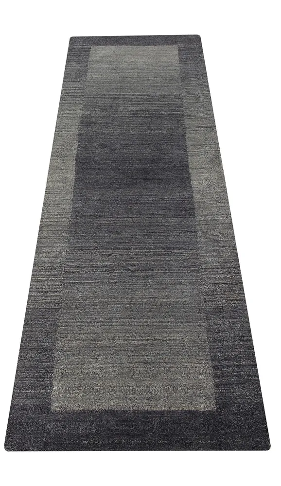 Covor traversa »Gabbeh Super« din lână pură gri, 70x240 cm