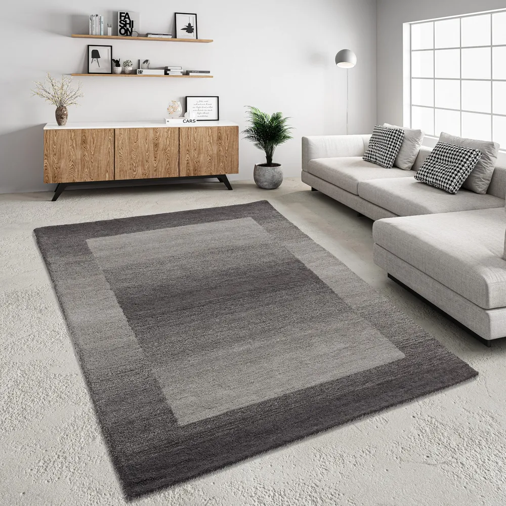 Covor traversa »Gabbeh Super« din lână pură gri 60x90 cm