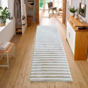 Covor traversa »Melanie« de blana sintetica cu model 3D crem, 67x230 cm