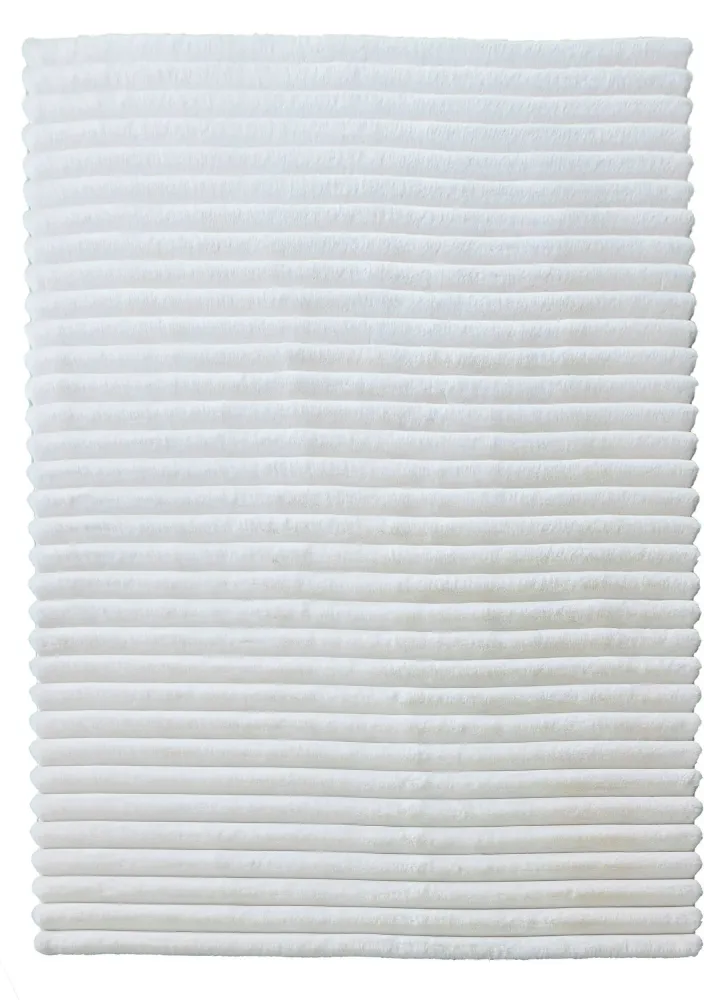 Covor traversa »Melanie« de blana sintetica cu model 3D alb, 160x230 cm