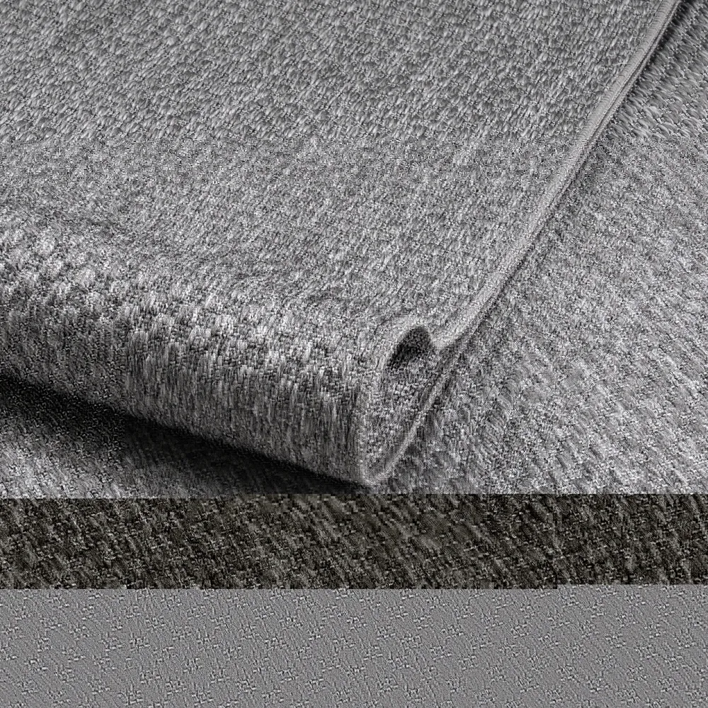 Covor traversa Rhodos gri pentru interior și exterior, aspect de sisal 60x90 cm