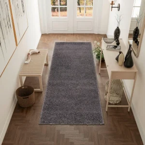 Covor traversa »Shaggy 30« gri, foarte moale si pufos, 80x300cm