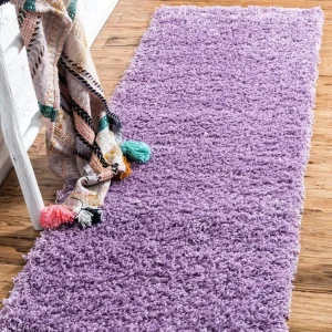 Covor traversa »Shaggy Shag« foarte moale si pufos mov, 76x305 cm