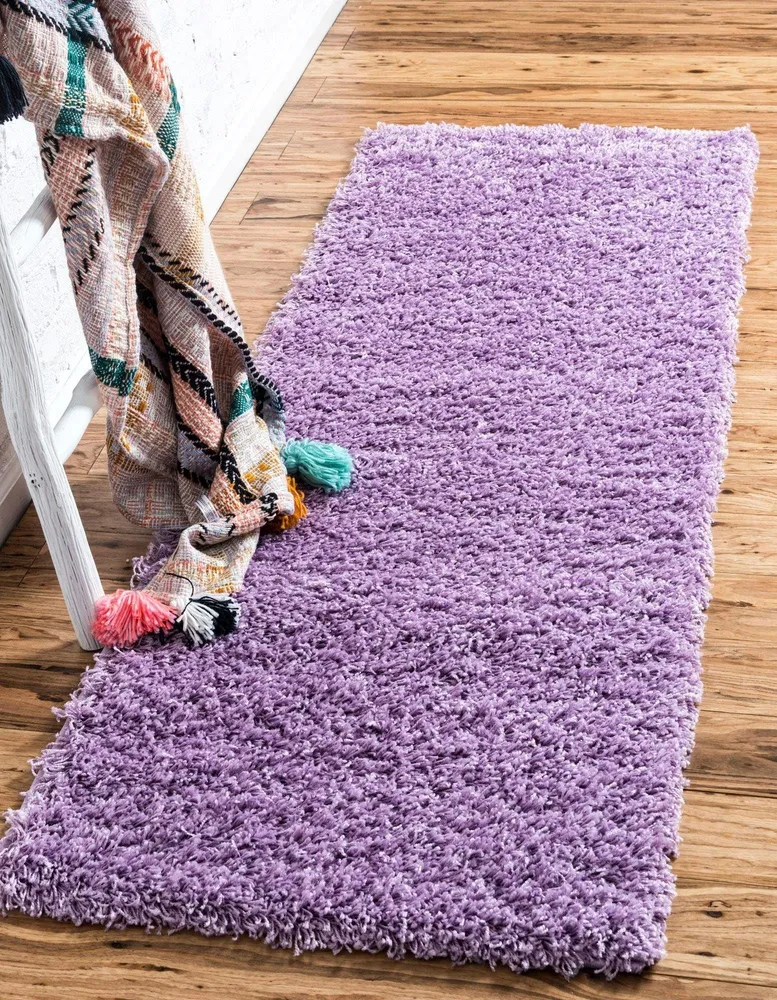 Covor traversa »Shaggy Shag« foarte moale si pufos mov, 76x305 cm