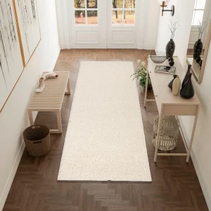 Covor traversa »Shaggy Soft« cu fir lung pufos, crem, 80x250 cm