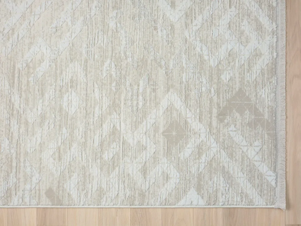 Covor »My Type 2« cu fire scurte, model 3D crem 80x150 cm