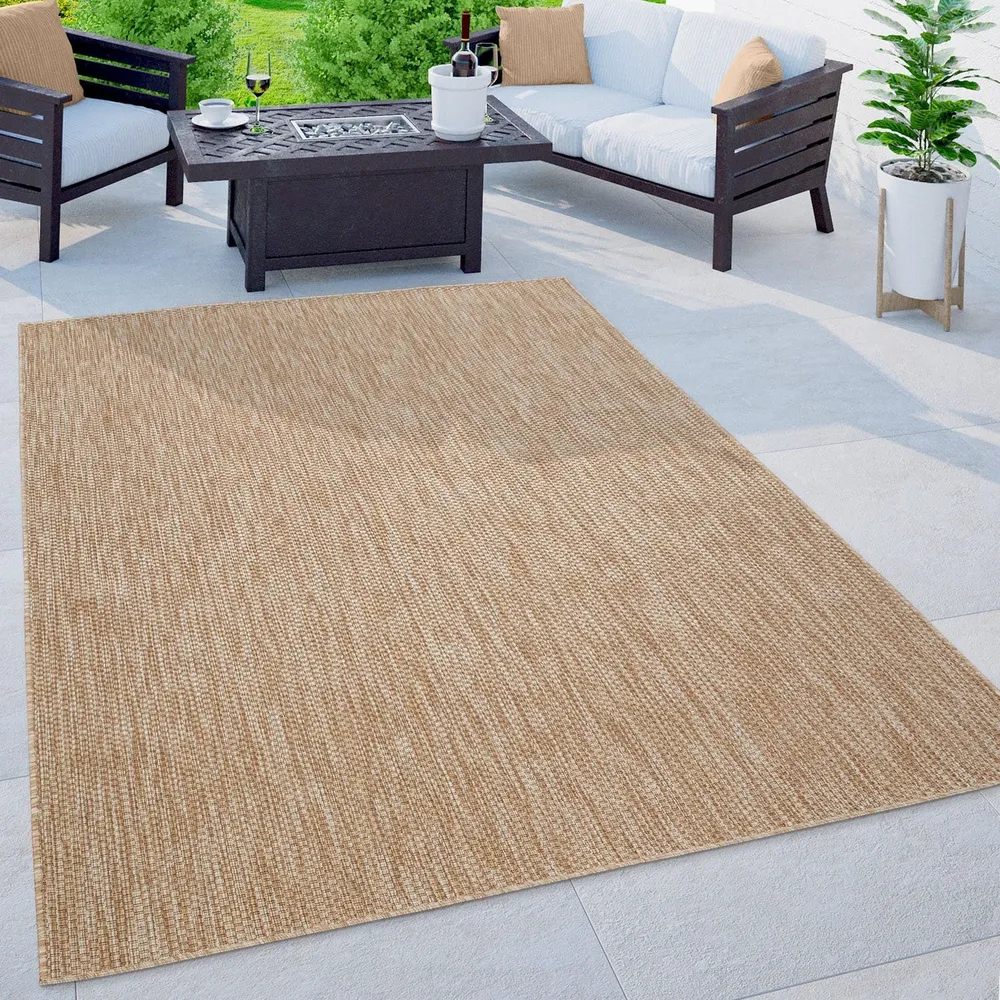 Covor Venice cu tesatura plata, aspect de sisal, bej 160x220 cm