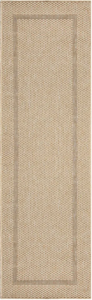 Covor Venice cu tesatura plata, aspect de sisal, bej 67x230 cm