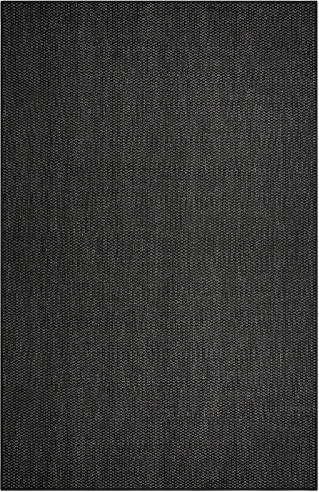 Covor Venice cu tesatura plata, aspect de sisal negru 80x150 cm