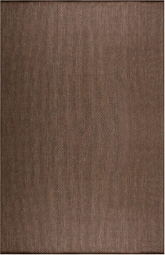 Covor Venice cu tesatura plata, aspect de sisal maro 60x110 cm