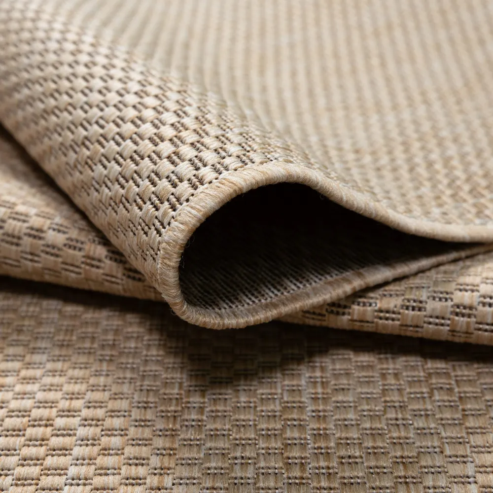 Covor Venice cu tesatura plata, aspect de sisal, bej 60x110 cm