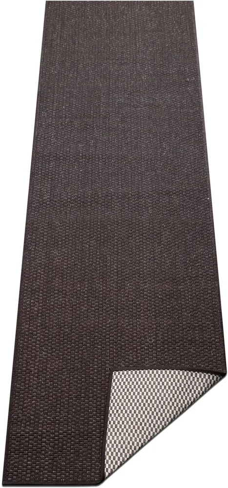 Covor Venice cu tesatura plata, aspect de sisal maro 80x250 cm