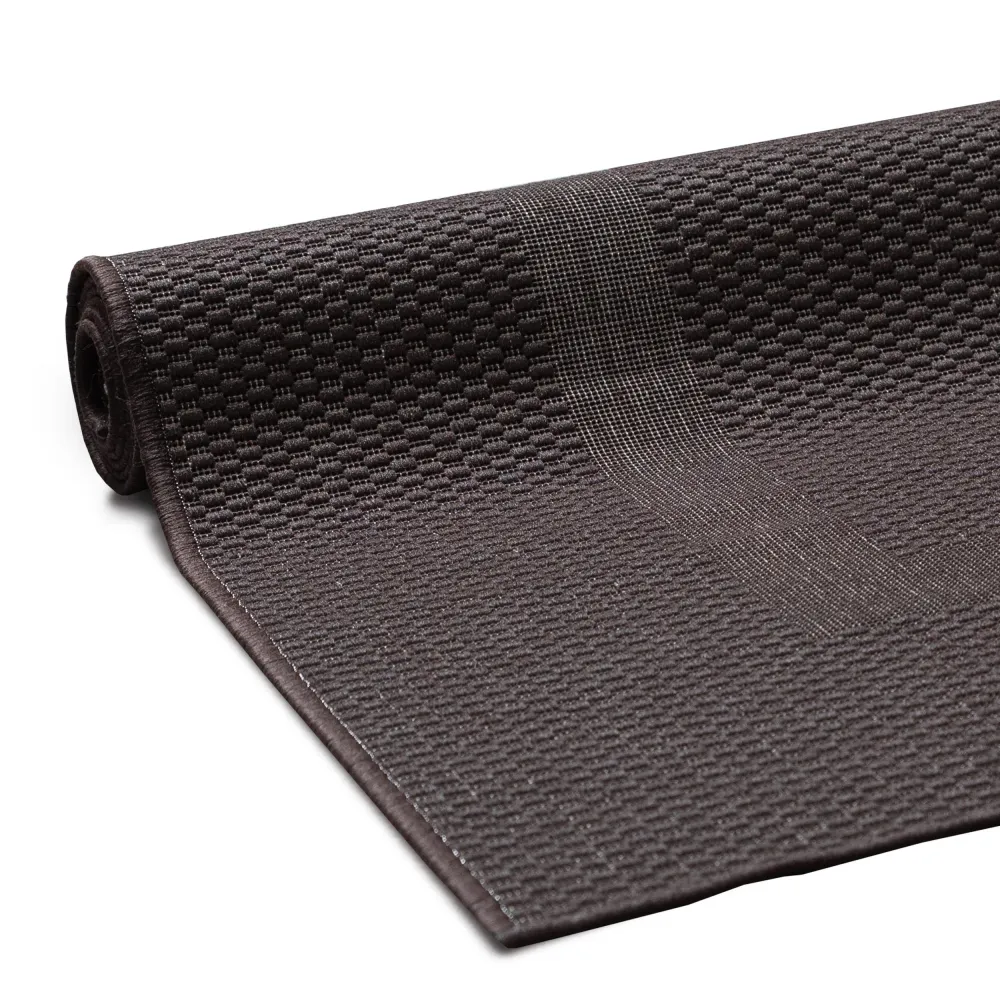 Covor Venice cu tesatura plata, aspect de sisal maro 67x230