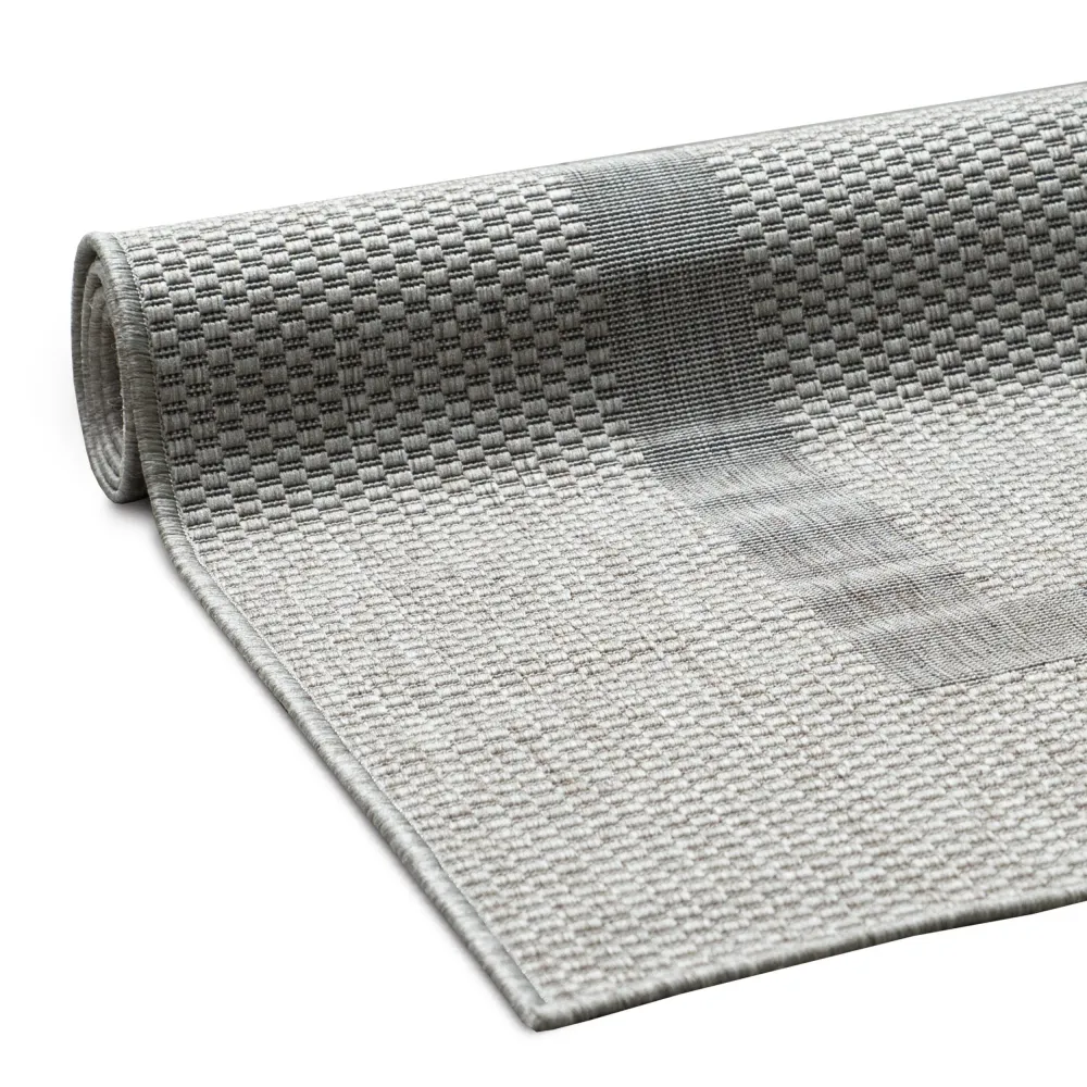 Covor Venice cu tesatura plata, aspect de sisal gri 160x230 cm