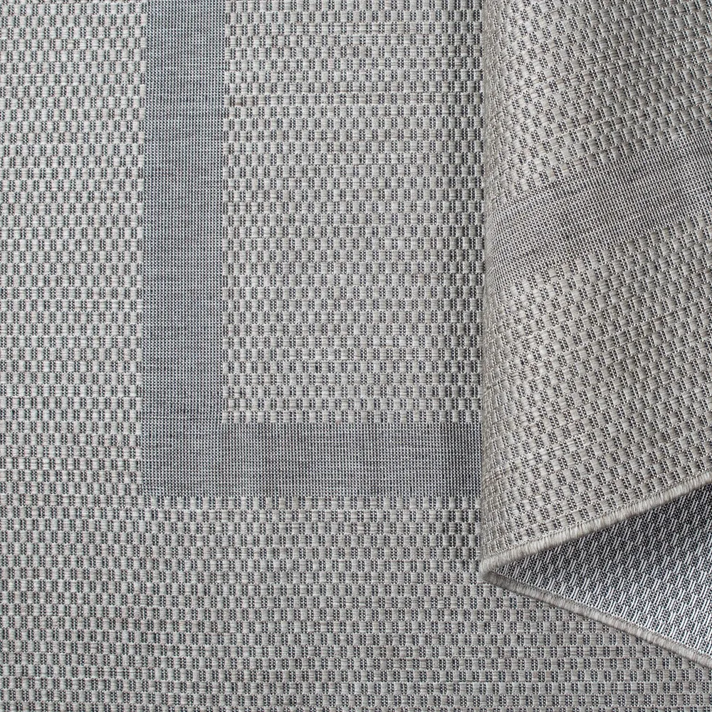 Covor Venice cu tesatura plata, aspect de sisal gri 160x230 cm