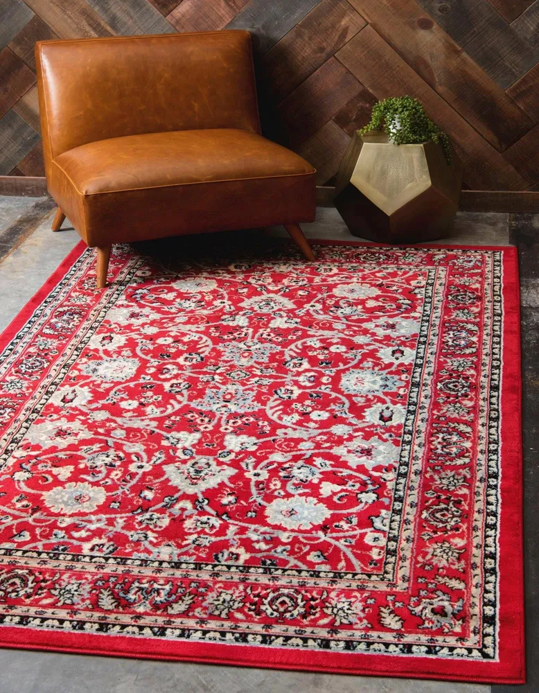 Covor »Zarin Hill« cu model oriental rosu, 66x90 cm