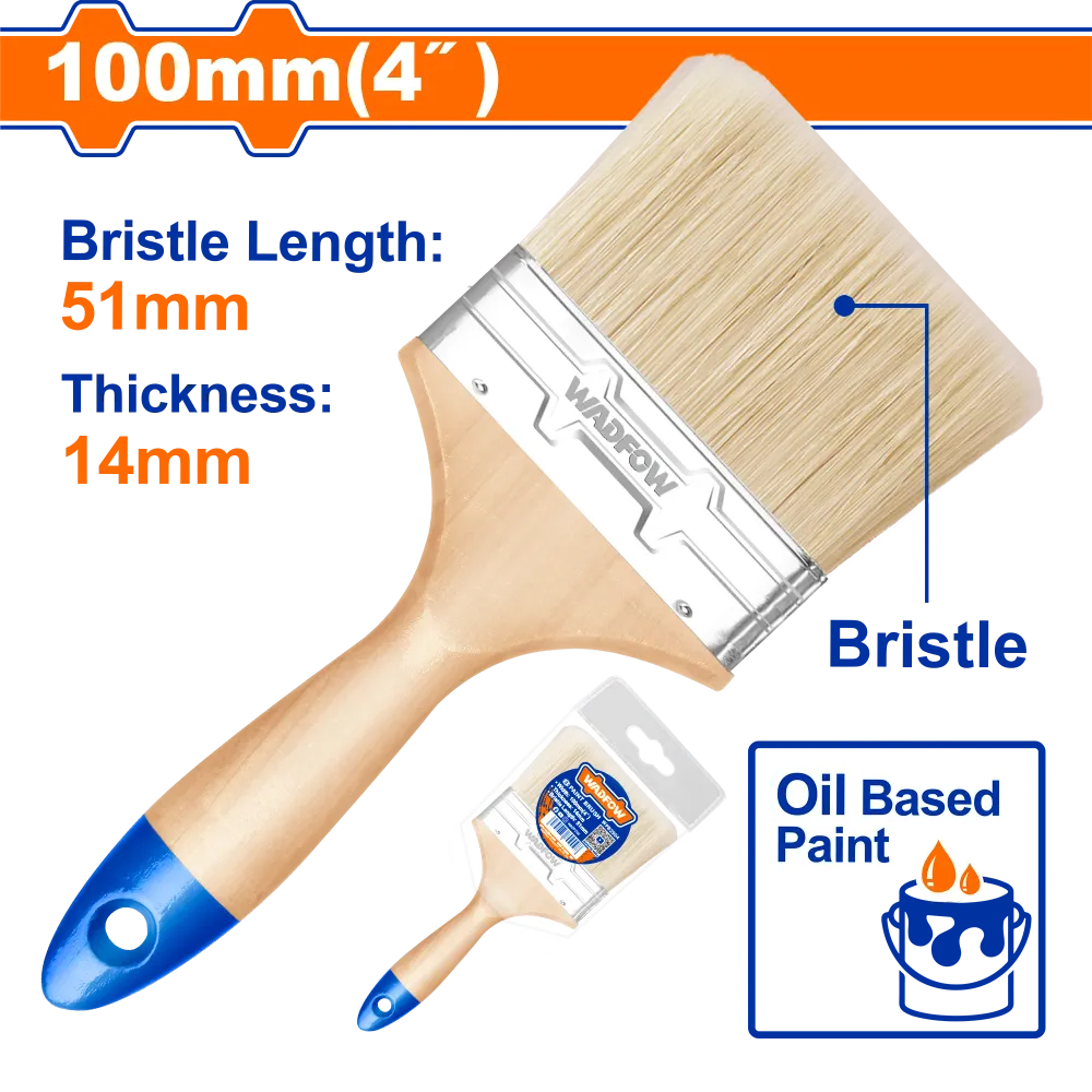 Pensula pentru vopsea pe baza de ulei Wadfow, latime 100mm