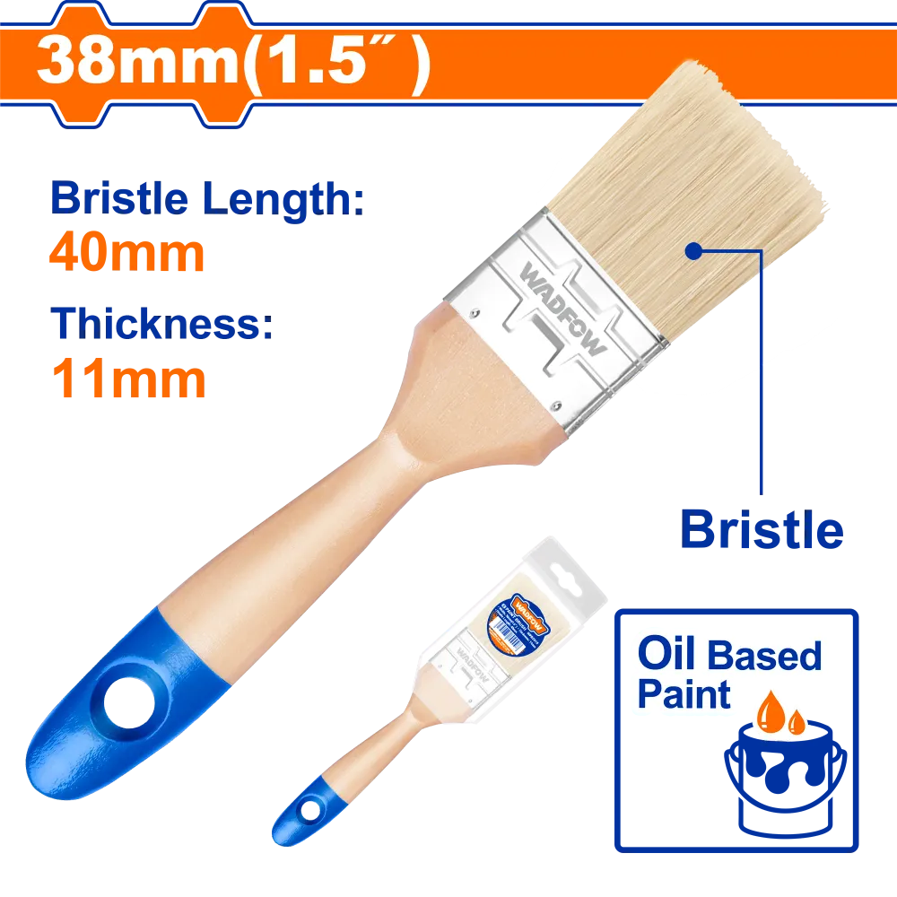 Pensula pentru vopsea pe baza de ulei Wadfow, latime 38mm