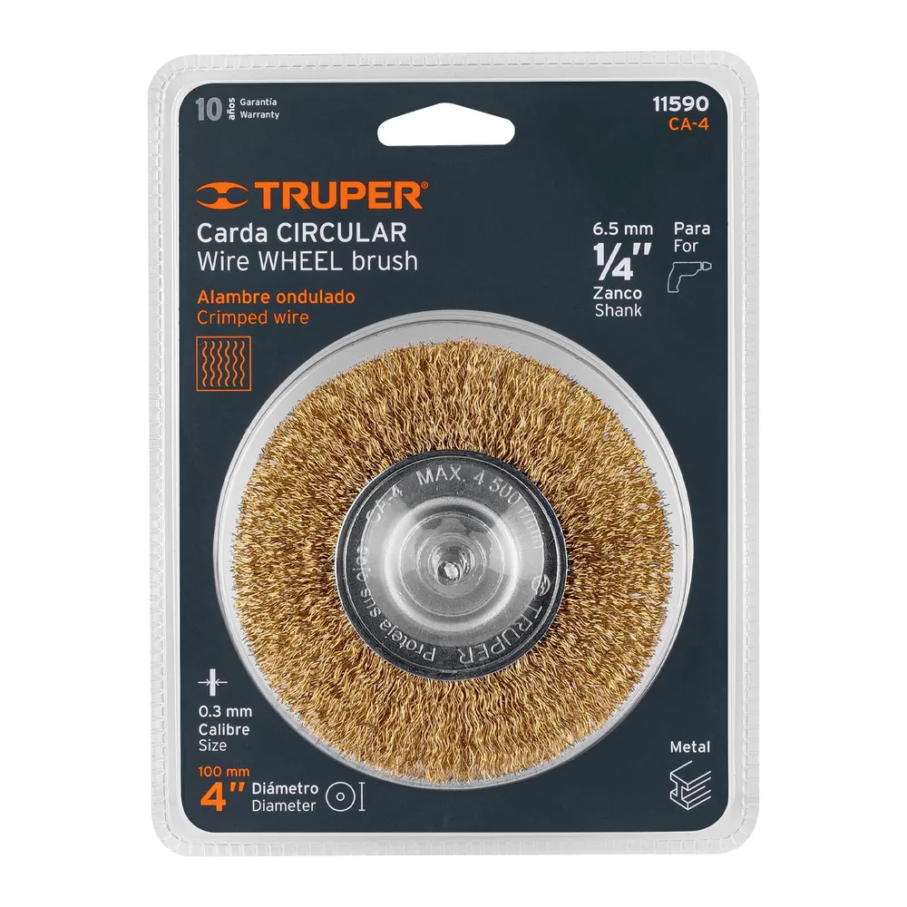 Perie sarma cupa 100 mm , sarma dura otel - Truper