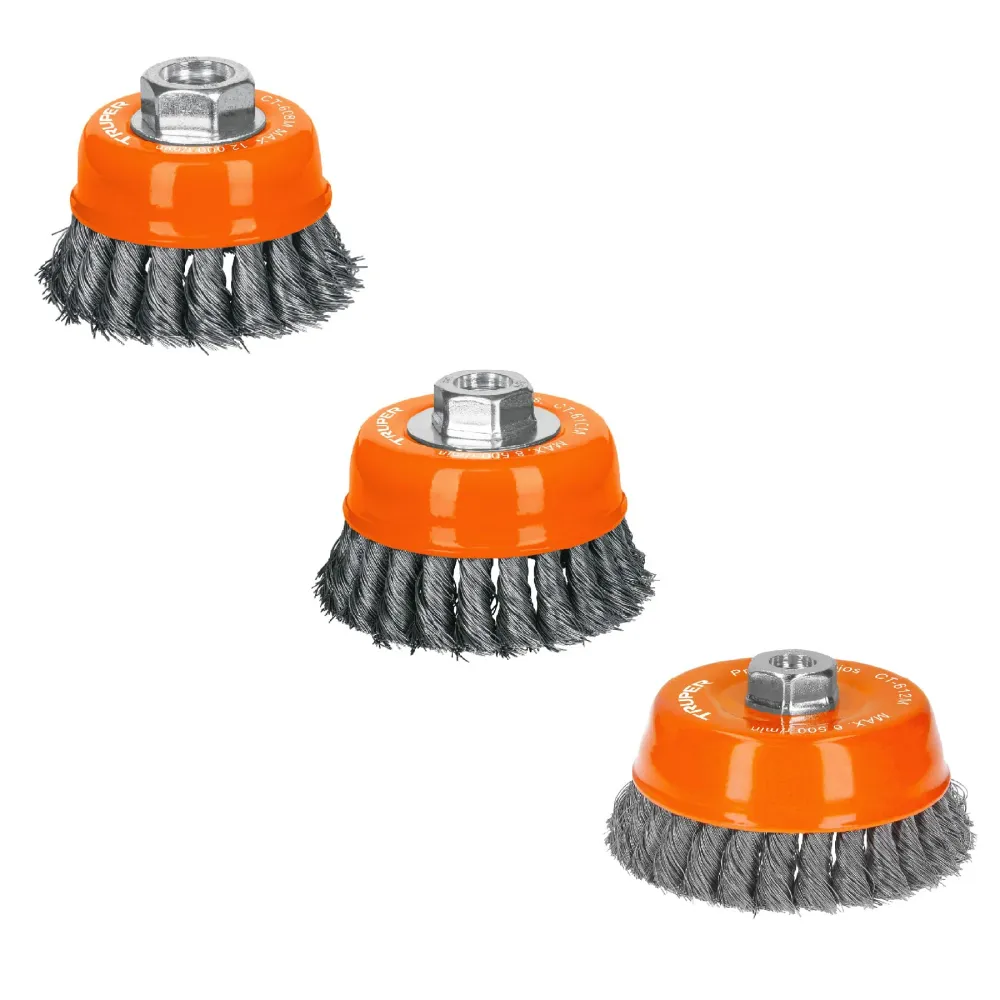 Perie sarma cupa 100 mm, sarma fina otel - Truper