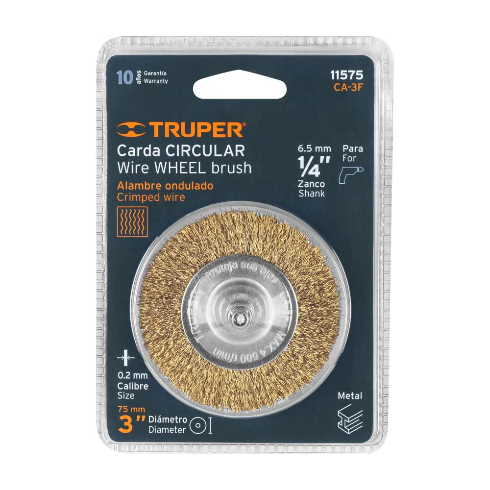 Perie sarma cupa 75 mm, sarma fina otel - Truper
