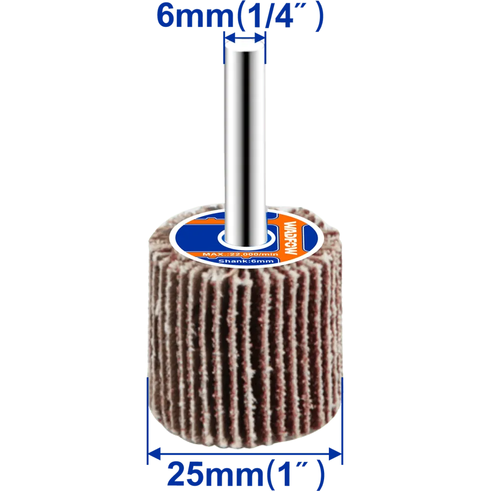 Perie smirghel Wadfow, dimensiuni 25x25x6mm, granulatie P120