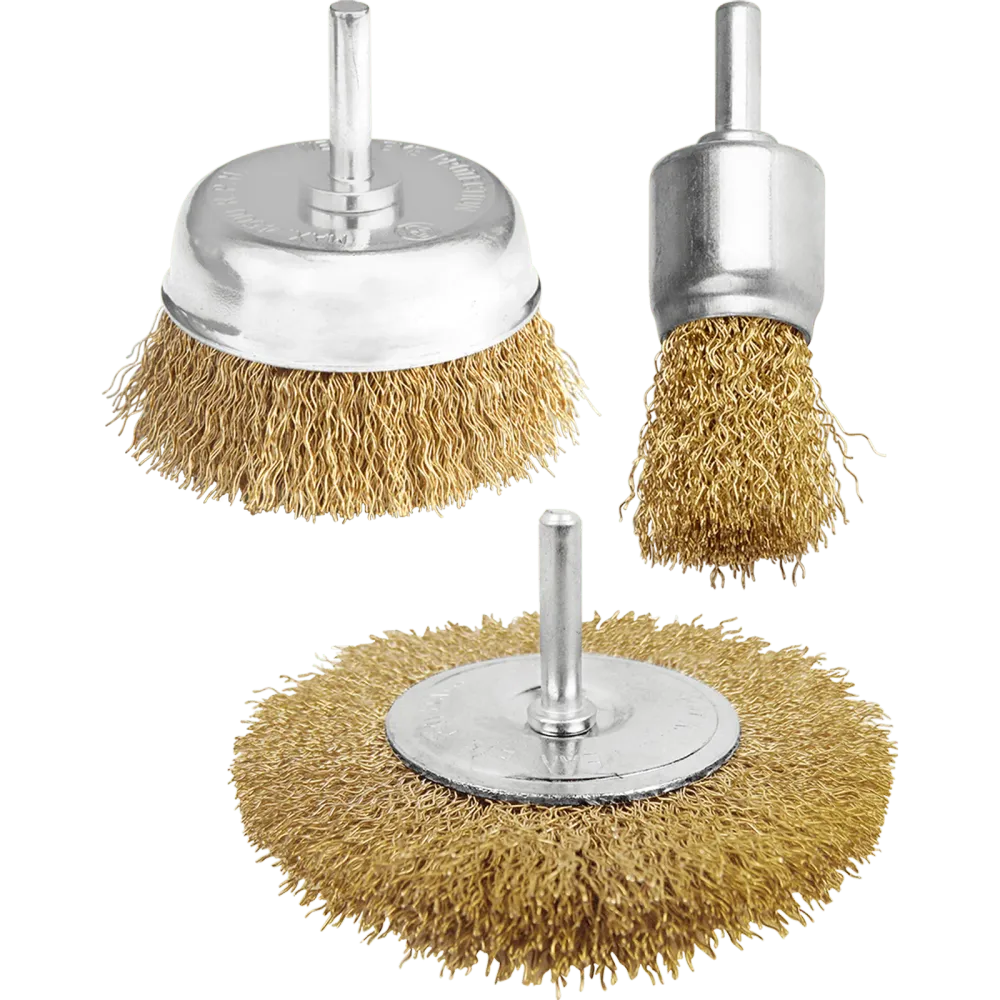 Set 3 buc perie sarma pentru lemn, otel Wadfow, dimensiuni 1”, 2”