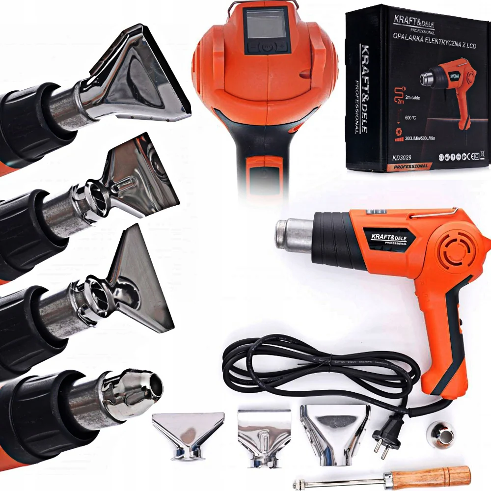 Suflanta aer cald Kraft&Dele KD3029, 2000W, 2 trepte, 630ᵒC