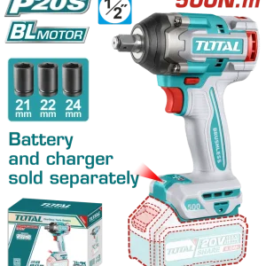 Masina de Insurubat cu Impact 20V, Motor Fara Perii, 1/2'' (NU INCLUDE ACUMULATOR)