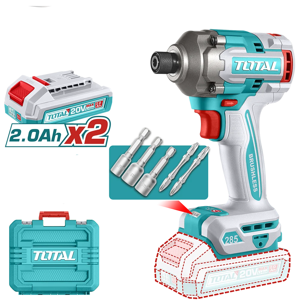 Masina de insurubat cu impact, 20V-2.0Ah, Li-Ion (include 2 acumulatori, 1 incarcator)