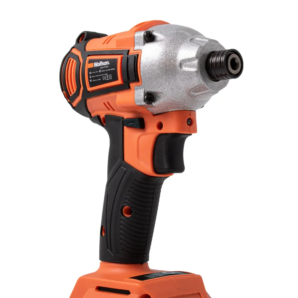 Masina de insurubat cu impact cu acumulator Wolfson - 21V-2.0Ah, 2 acumulatori, Hex 1/4 - RESIGILAT